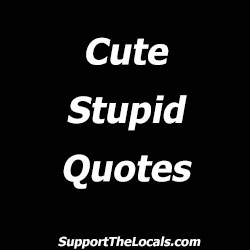 cute stupid quotes
